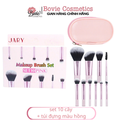 Bộ cọ trang điểm Jary Make Up Brush Set 10 Cây Kèm Túi Đựng da PU