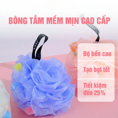 BÔNG TẮM XƠ MƯỚP CÓ MÚT JARY LOOFAH SPONGE- BÔNG TẮM TRÁI CÂY JARY LOOFAH BATH SPONGE