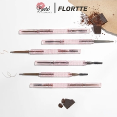 Chì Kẻ Mày Flortte Solid Small Machete Eyebrow Pencil  Thiết Kế Đầu Vát Dễ Kẻ Cho Người Mới, Bền Màu 0.11g