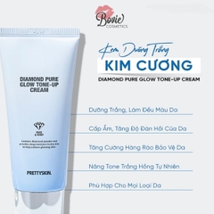 Kem Dưỡng Trắng Prettyskin Diamond Pure Glow Tone – Up Cream 100ml