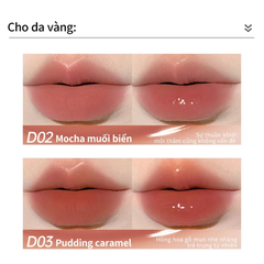Son Mooekiss Serum Dưỡng Không Dính Cốc Hiệu ứng Tráng Gương Hai đầu đa Năng 3ml+3ml