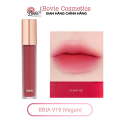 (Vegan - 2023) Son kem lì Bbia Last Velvet Lip Tint Version 8 Full màu