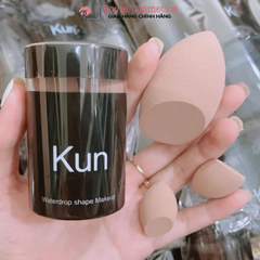 Mút Tán Nền Celin set 2 Chiếc To Nhỏ Màu Nâu Đen Siêu Mềm Đàn Hồi Cao ( Hộp đen )