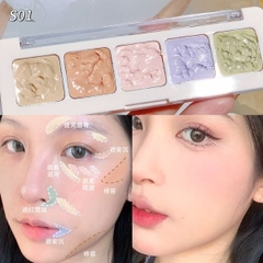 Bảng Che Khuyết Điểm/Triệt Sắc XIXI 5 ô Hoa Cúc, Điều chỉnh sắc tố da Magic Camelia D522