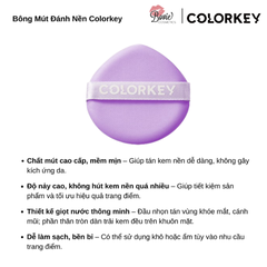 Bông mút đánh nền Colorkey Puff