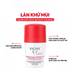 Lăn khử mùi Vichy Détranspirant Intensif 72h 50ml