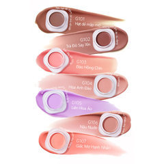Má Hồng Kem Mooekiss Má Hồng Đơn Sắc Dạng Kem   Romantic Diverse Colors Blush 5g