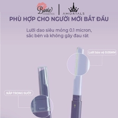 Bộ Dao Cạo Lông Mày AMORTALS Hai Đầu Tiện Dụng Dao cạo lông mày tỉa lông mày cạo râu tiện lợi