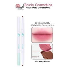 Chì kẻ viền môi hai đầu DEARMAY 2in1 Plumpy Lip Liner