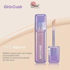 Kem che khuyết điểm, tạo khối và bắt sáng dạng lỏng Girls Crush Watery Velvet Liquid Concealer