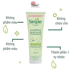 Tẩy Tế Bào Chết Simple Kind to Skin Smoothing Facial Scrub Dành Cho Da Nhạy Cảm 75ml