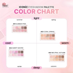 Bảng Mắt Odbo Iconic Eyeshadow Palette 10 Ô Chất Phấn Mềm Mịn, Bám Màu Tốt, Lâu Trôi OD2029