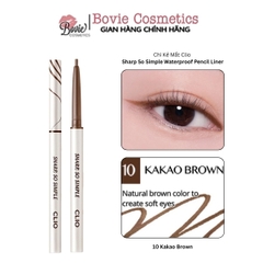 Chì Kẻ Mí Mắt Clio Sharp So Simple Waterproof Pencil Liner