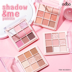 Bảng Phấn Mắt 9 Ô Odbo Shadow & Me Palette OD2014 Lên Màu Siêu Đẹp