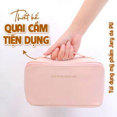 Túi Đựng Mỹ Phẩm Jary da PU Cao Cấp Tiện Lợi Khi Đi Du Lịch