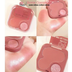 Phấn má hồng 2P Original Oh My Blush nhiều màu sắc 2in1