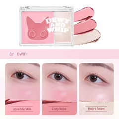 Má Hồng Kem Kèm Highlight Black Rouge Dewy Whip Cheek And Beam