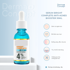 Serum Garnier Giảm Mụn Mờ Thâm Cho Da Dầu, Mụn Bright Complete Anti-Acnes Booster Serum