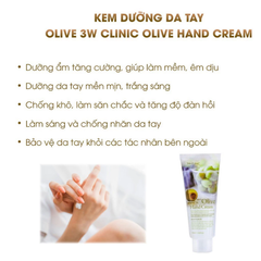 Kem Dưỡng Da Tay 3W Clinic Hand Cream 100ml