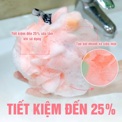 BÔNG TẮM XƠ MƯỚP CÓ MÚT JARY LOOFAH SPONGE- BÔNG TẮM TRÁI CÂY JARY LOOFAH BATH SPONGE