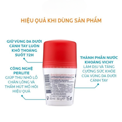 Lăn khử mùi Vichy Détranspirant Intensif 72h 50ml