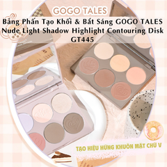 Bảng Tạo Khối 6 Ô Gogo Tales Nude Light Shadow Highlight Contouring Disk 168g GT445
