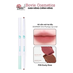 Chì kẻ viền môi hai đầu DEARMAY 2in1 Plumpy Lip Liner