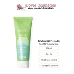 Gel Sữa Rửa Mặt Rau Má The Jeju Cica - Dưỡng Trắng Sạch Sâu Galactomyces First Deep Cleansing Foam Prettyskin