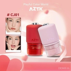 Son Bóng AZTK Carry Me Duo-Color Glow Lasting Lip Jello 2.5g + 2.5g (Kèm quà)