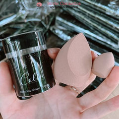 Mút Tán Nền Celin set 2 Chiếc To Nhỏ Màu Nâu Đen Siêu Mềm Đàn Hồi Cao ( Hộp đen )