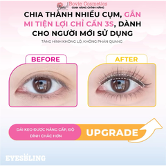 Mi giả tự dính không cần dùng keo EyesBling- thế hệ mới có thể tái sử dụng nhiều lần (bao bì mới cải tiến hơn)