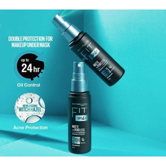 Xịt Khóa Nền, Cố Định Trang Điểm Kiềm Dầu, Mịn Lì Maybelline Fit Me Matte Poreless Setting Spray 60ml