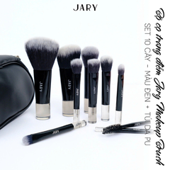 Bộ cọ trang điểm Jary Make Up Brush Set 10 Cây Kèm Túi Đựng da PU