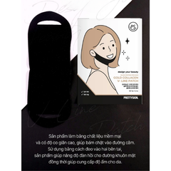 Mặt Nạ Hỗ Trợ Nâng Cơ Design Your Beauty Black Edition Premium Gold Collagen V – Line Patch Prettyskin
