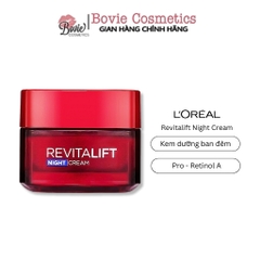 Kem dưỡng săn chắc da và giảm nếp nhăn L'Oreal Paris Revitalift ban đêm hộp đỏ-50ml