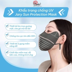 Khẩu trang vải chống tia UV Jary Sun Protection Mask (1 cái- màu ngẫu nhiên)