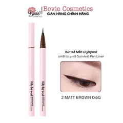 Bút Kẻ Mắt Nước Lilybyred Siêu Mảnh, Chống Trôi am9 to pm9 Survival Pen Liner