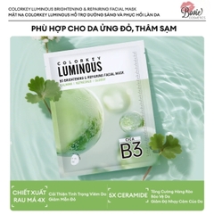 Mặt Nạ Colorkey B3 Hỗ Trợ Dưỡng Sáng Da Luminous B3 Brightening Facial Mask 30ml