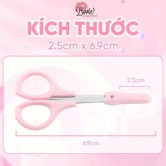 Kéo tỉa mày, cắt lông mi, cắt miếng kích mí Jary Hồng Eyebrow Scissors