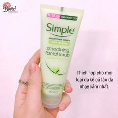 Tẩy Tế Bào Chết Simple Kind to Skin Smoothing Facial Scrub Dành Cho Da Nhạy Cảm 75ml