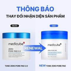 Toner Pad Chăm Sóc Lỗ Chân Lông Medicube Zero Pore Pad 2.0 155g