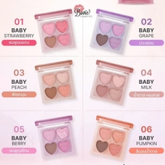 Bảng Phấn Mắt 4 Ô Hình Trái Tim ODBO Baby Cutesy Palette OD2035