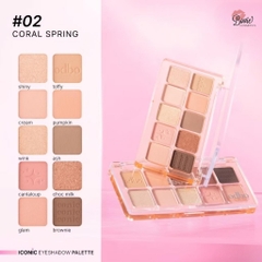 Bảng Mắt Odbo Iconic Eyeshadow Palette 10 Ô Chất Phấn Mềm Mịn, Bám Màu Tốt, Lâu Trôi OD2029