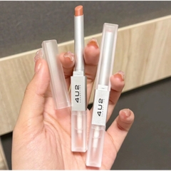 Son 4U2 2 Đầu Dạng Thỏi Better Half Duo Lip Kèm Đầu Son Bóng Khóa Màu Lì, Không Lem Trôi 24g
