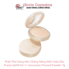 Phấn Phủ Dạng Nén Chống Nắng Kiểm Soát Dầu Pramy Spf40 Pa+++ Sunscreen Pressed Powder 7g
