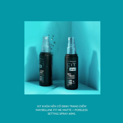 Xịt Khóa Nền, Cố Định Trang Điểm Kiềm Dầu, Mịn Lì Maybelline Fit Me Matte Poreless Setting Spray 60ml
