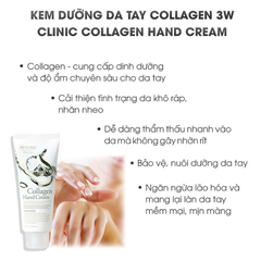 Kem Dưỡng Da Tay 3W Clinic Hand Cream 100ml