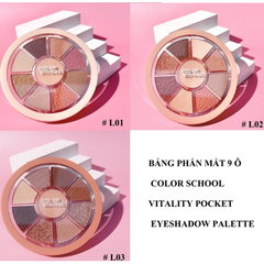 Bảng Phấn Mắt 9 ô Color School Vitality Pocket Eyeshadow Palette