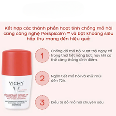 Lăn khử mùi Vichy Détranspirant Intensif 72h 50ml