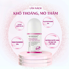 Lăn Khử Thâm Sáng Da Vùng Dưới Cánh Tay WHISIS Glutathione Fresh Roll On Deodorant 50ml